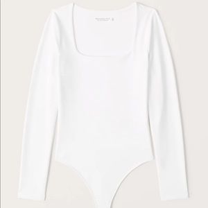 Abercrombie Long Sleeve Square-neck bodysuit Large